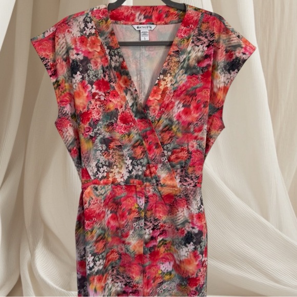 Athleta Womens Floral Marlow Romper - Picture 3 of 12